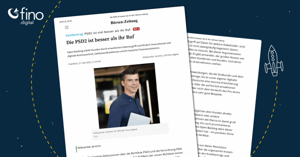 beitragsbild: screenshot von Artikel: Die psd2 ist besser als ihr Ruf in der Börsenzeitung