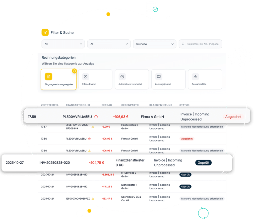 fino ai agents - Audit Ready - umsatzuebersicht
